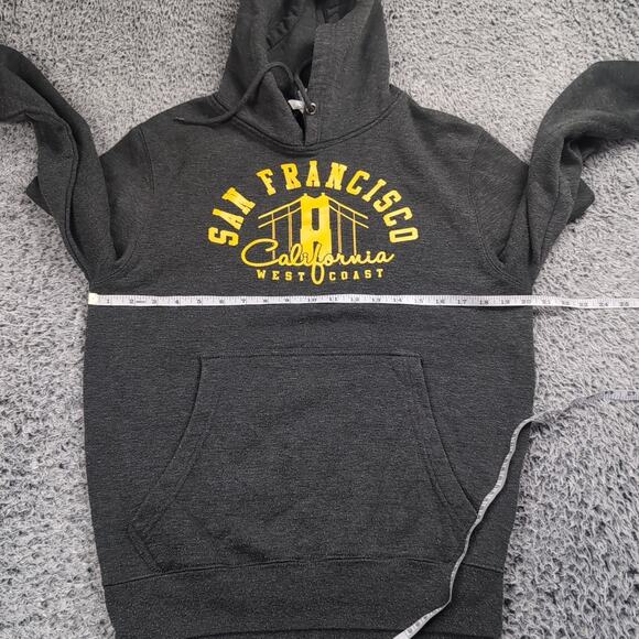 San Francisco California Hoodie Adult Small Gray Destination Pullover Sweatshirt - Picture 3 of 6